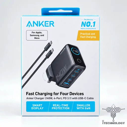 Anker Adapter 140W Universal B26976Z1 تصویر 5