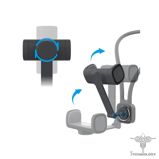 PORODO Neck Mount Phone Holder تصویر 3
